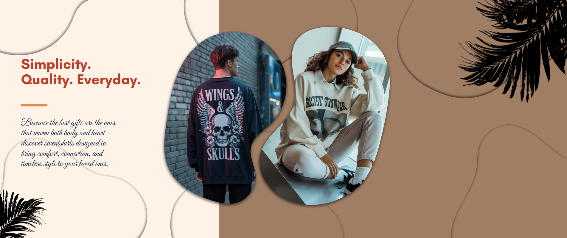 Brown and Black Aesthetic Fashion Catalogue Facebook Fundraiser Cover Photo (1903 x 800 px)
